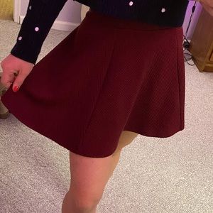 Maroon skater skirt